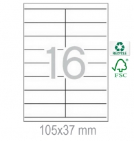 Рециклирани етикети 105x37 16 бр.
