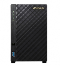 Мрежов сторидж Asustor AS3102Tv2, 2-bay NAS, Intel Celeron Dual-Core N3050 ( up to 2.1GHz, 2MB), 2GB DDR3L(non-upgradeable), 2 x 3.5" SATAII / SATAIII, GbE x 2, USB 3.0 - 1*Front/2*Rear, HDMI 1.4b, 16 Channel IP Cam(4 license included) WoL, System Sleep M
