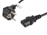 Кабел Lanberg CEE 7/7 -> IEC 320 C13 power cord 1.8m VDE, black