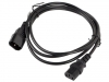 Кабел Lanberg extension power supply cable IEC 320 C13 ->  C14 1.8m, black
