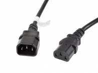 Кабел Lanberg extension power supply cable IEC 320 C13 -> C14 3m VDE, black