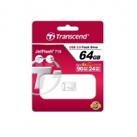 Памет Transcend 64GB JETFLASH 710, USB 3.1, Silver Plating