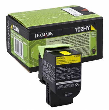 Консуматив Lexmark 702HY Yellow High Yield Return Program Toner Cartridge