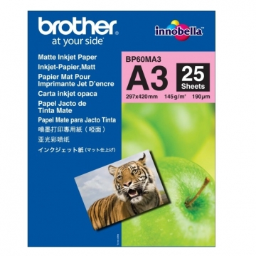 Хартия Brother BP-60 A3 Innobella Matt Photo Paper (A3/25 sheets)