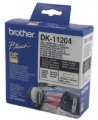Консуматив Brother DK-11204 Multi Purpose Labels, 17mmx54mm, 400 labels per roll, Black on White
