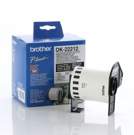 Консуматив Brother DK-22212 White Continuous Length Film Tape 62mm x 15.24m, Black on White
