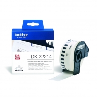 Консуматив Brother DK-22214 White Continuous Length Paper Tape 12mm x 30.48m, Black on White