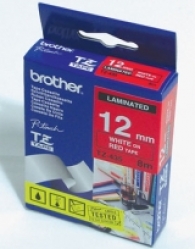 Консуматив Brother TZe-435 Tape White on Red, Laminated, 12mm, 8m