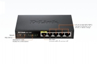 Комутатор D-Link 5-Port Fast Ethernet PoE Desktop Switch
