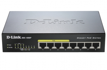 Комутатор D-Link 8-port 10/100/1000 Desktop Switch w/ 4 PoE Ports