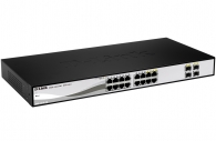 Комутатор D-Link 16-port 10/100/1000 Gigabit Smart Switch + 4 SFP