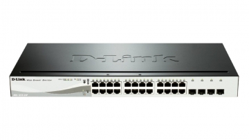 Комутатор D-Link 24 PoE 10/100/1000 Base-T port + 4 SFP