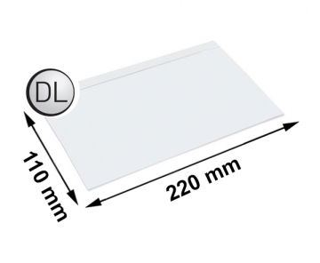 Плик за куриерски пратки DL 110х220 полиестер 50 бр.