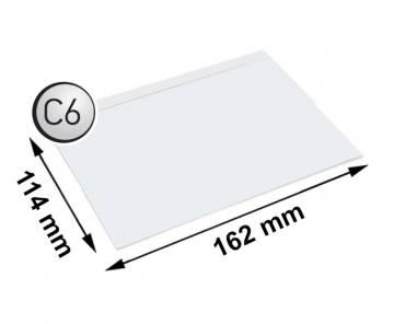 Плик за куриерски пратки С6 114х162 полиестер 50 бр