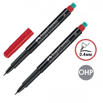 Тънкописец Faber-Castell 1523 OHP S червен