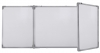 Бяла магнитна дъска 120х480 см тройна с алуминиева рамка