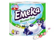 Тоалетна хартия Emeka Mountain fresh, 4 бр.
