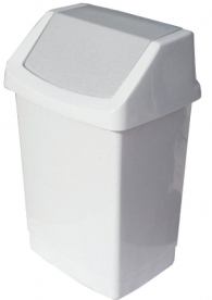 Кош за отпадъци клик, 25 литра, бял