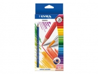 Цветни моливи LYRA Osiris, 12 цвята, акварелни с четка