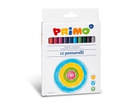 Флумастери PRIMO Fine point, 12 цвята