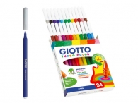 Флумастери GIOTTO Turbo Color, 24 цвята с отвор за окачване