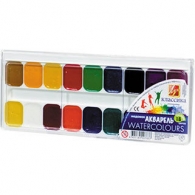 Бои акварелни, 18 цвята