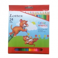 Цветни моливи LOTTEX, 24 цвята