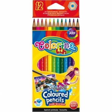 Цветни моливи акварелни КОЛОРИНО, 12 цвята
