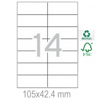 Рециклирани етикети 105x42.4 14 бр.