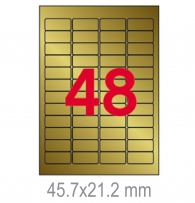 Полиестерни етикети злато 45.7х21.2 мм