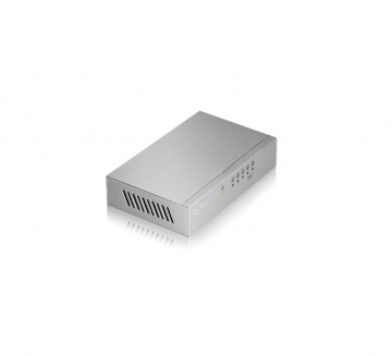 Комутатор ZyXEL ES-105AV3, 5-port 10/100Mbps Ethernet switch, 2x QoS (!), desktop, metal housing