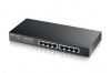 Комутатор ZyXEL GS1900-8HP, 8-port GbE L2 PoE Smart Switch, 802.3at, desktop, fanless, 70 Watt