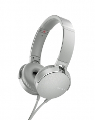 Слушалки Sony Headset MDR-XB550AP, white