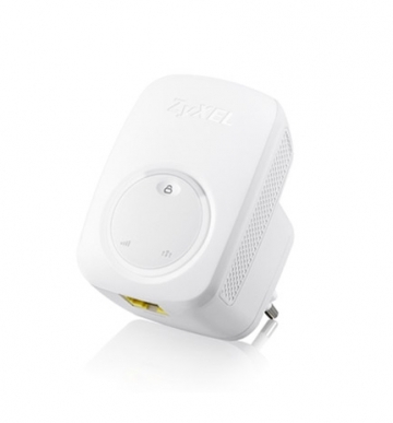 Безжичен усилвател ZyXEL WRE2206, Wireless N300 (802.11n 300Mbps) Range Extender/Repeater, Direcplug design, 1x 10/100Mbps LAN port, WPS button, WEP/WPA/WPA2