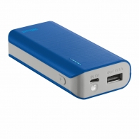 Външна батерия TRUST Primo Power Bank 4400 Portable Charger - blue