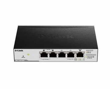 Комутатор D-Link 5-Port Gigabit PoE Smart Switch with 1 PD port