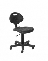 Работен стол НАРГО- полиуретан, черен