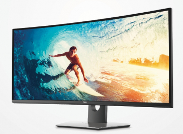 Монитор Dell U3818DW, 37.5" Curved LED IPS Anti-Glare, UltraSharp, 5ms, 1000:1, 300 cd/m2, 3840x1600 WQHD+, 99% sRGB, HDMI, DP, USB 3.0 Hub, Speakers, Height Adjustable, Swivel, Black