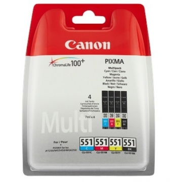 Консуматив Canon CLI-551 CMYB Multipack