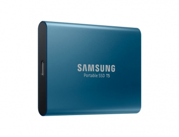 Твърд диск Samsung Portable SSD T5 500GB USB-C 3.1, 3D V-NAND, 540 MB/s read, 540 MB/s write, 256-Bit-AES