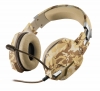 Слушалки TRUST GXT 322D Carus Gaming Headset - desert camo