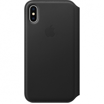 Калъф Apple iPhone X Leather Folio - Black