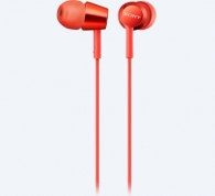 Слушалки Sony Headset MDR-EX155AP, red