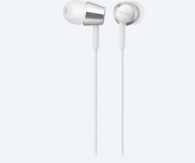 Слушалки Sony Headset MDR-EX155AP, white