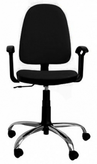 Работен стол PRESTIGE STEEL- черен