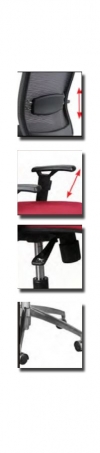 Работен стол GREEN 02 - червен