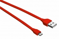 Кабел TRUST Flat Micro-USB Cable 1m - red