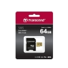 Памет Transcend 64GB microSD UHS-I U3 (with adapter), MLC