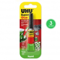 Лепило секундно UHU Super glue 3 гр