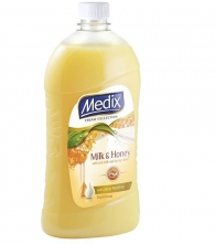 Течен сапун MEDIX Milk & Honey пълнител 800 мл.